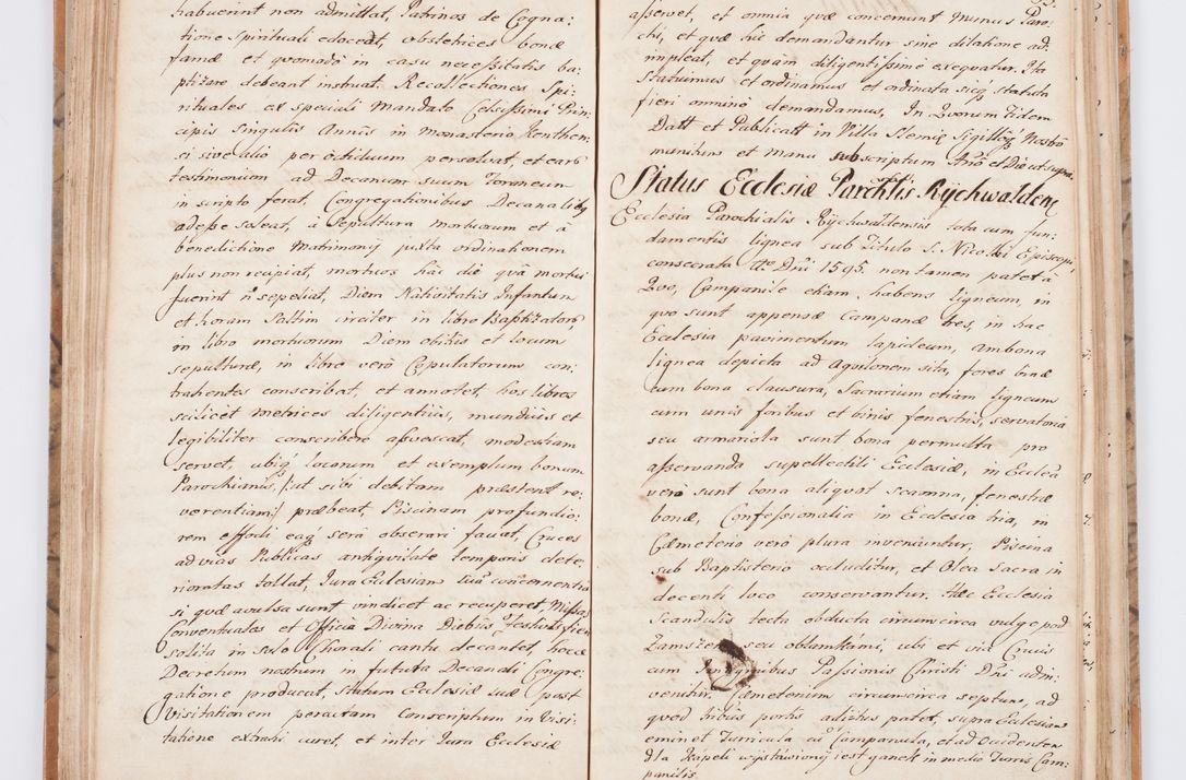 Zdjęcie nr 71 dla obiektu archiwalnego: Summarium seu descriptio status ecclesiarum et parochorum eorundem in decanatu Żywiecensi consistentium ex speciali mandato Cel. Principis R.D. Andrea Stanislai Kostka In Załuskie Załuski, episcopi Cracoviensis, ducis Severiae, per me Antonium Franciscum de Brzesie Lanckoroński, canoncium Gnesnensem, praepositum Oswiencimensem a.D. 1748 visitatarum hoc volumine comprehensum