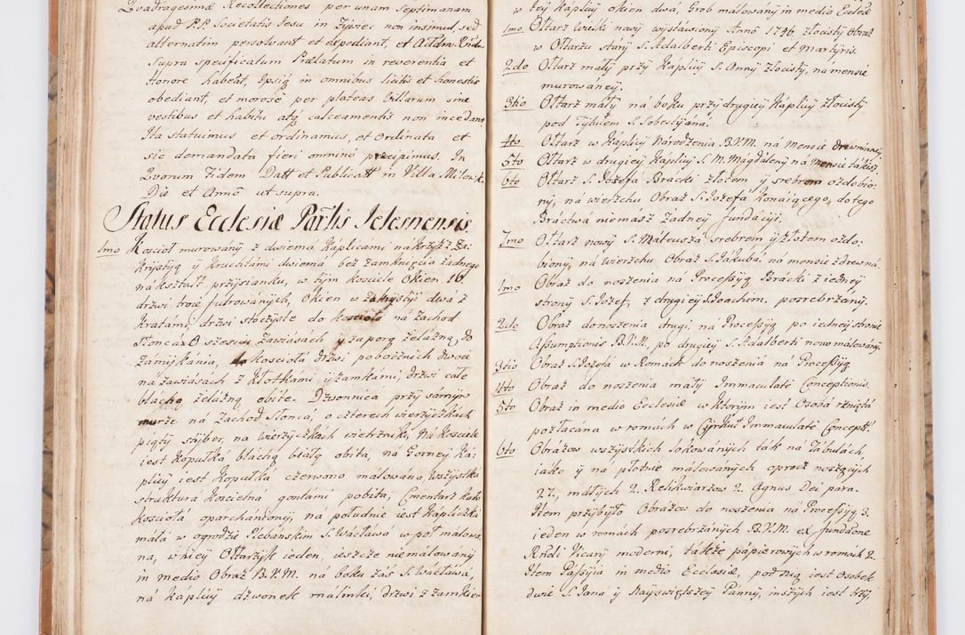 Zdjęcie nr 59 dla obiektu archiwalnego: Summarium seu descriptio status ecclesiarum et parochorum eorundem in decanatu Żywiecensi consistentium ex speciali mandato Cel. Principis R.D. Andrea Stanislai Kostka In Załuskie Załuski, episcopi Cracoviensis, ducis Severiae, per me Antonium Franciscum de Brzesie Lanckoroński, canoncium Gnesnensem, praepositum Oswiencimensem a.D. 1748 visitatarum hoc volumine comprehensum