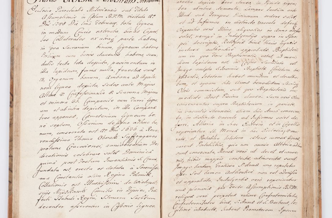 Zdjęcie nr 49 dla obiektu archiwalnego: Summarium seu descriptio status ecclesiarum et parochorum eorundem in decanatu Żywiecensi consistentium ex speciali mandato Cel. Principis R.D. Andrea Stanislai Kostka In Załuskie Załuski, episcopi Cracoviensis, ducis Severiae, per me Antonium Franciscum de Brzesie Lanckoroński, canoncium Gnesnensem, praepositum Oswiencimensem a.D. 1748 visitatarum hoc volumine comprehensum