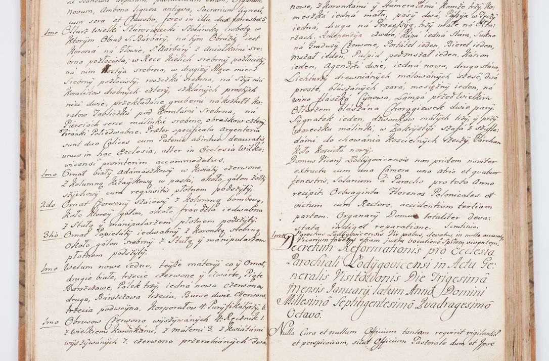Zdjęcie nr 33 dla obiektu archiwalnego: Summarium seu descriptio status ecclesiarum et parochorum eorundem in decanatu Żywiecensi consistentium ex speciali mandato Cel. Principis R.D. Andrea Stanislai Kostka In Załuskie Załuski, episcopi Cracoviensis, ducis Severiae, per me Antonium Franciscum de Brzesie Lanckoroński, canoncium Gnesnensem, praepositum Oswiencimensem a.D. 1748 visitatarum hoc volumine comprehensum