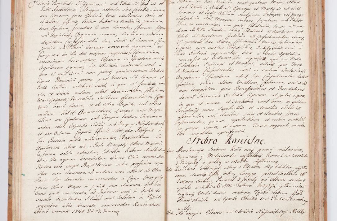 Zdjęcie nr 28 dla obiektu archiwalnego: Summarium seu descriptio status ecclesiarum et parochorum eorundem in decanatu Żywiecensi consistentium ex speciali mandato Cel. Principis R.D. Andrea Stanislai Kostka In Załuskie Załuski, episcopi Cracoviensis, ducis Severiae, per me Antonium Franciscum de Brzesie Lanckoroński, canoncium Gnesnensem, praepositum Oswiencimensem a.D. 1748 visitatarum hoc volumine comprehensum