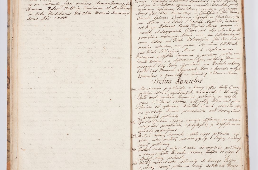 Zdjęcie nr 16 dla obiektu archiwalnego: Summarium seu descriptio status ecclesiarum et parochorum eorundem in decanatu Żywiecensi consistentium ex speciali mandato Cel. Principis R.D. Andrea Stanislai Kostka In Załuskie Załuski, episcopi Cracoviensis, ducis Severiae, per me Antonium Franciscum de Brzesie Lanckoroński, canoncium Gnesnensem, praepositum Oswiencimensem a.D. 1748 visitatarum hoc volumine comprehensum