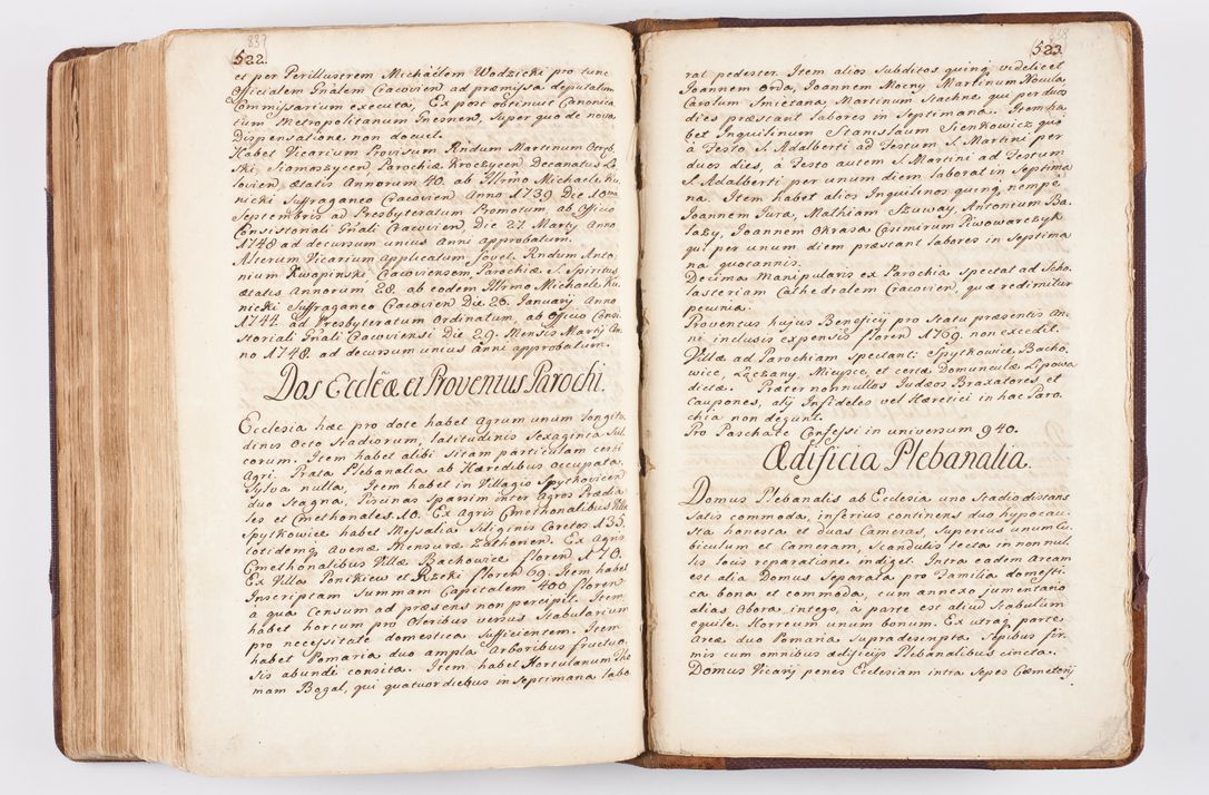 Zdjęcie nr 410 dla obiektu archiwalnego: Visitatio ecclesiarum parochialium, praebendarum, capellarum, hospitalium atque confraternitatum, nec non beneficiorum in decanatibus Oswiecimensis et Zathoriensis, archidiaconatus et officialatus Cracoviensis existentium per R.D. Franciscum Lanckoroński, canonicum cathedralem Cracoviensem, visitatorem delegatum a.D. 1747 et 1748 expedita