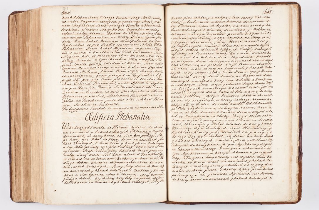 Zdjęcie nr 401 dla obiektu archiwalnego: Visitatio ecclesiarum parochialium, praebendarum, capellarum, hospitalium atque confraternitatum, nec non beneficiorum in decanatibus Oswiecimensis et Zathoriensis, archidiaconatus et officialatus Cracoviensis existentium per R.D. Franciscum Lanckoroński, canonicum cathedralem Cracoviensem, visitatorem delegatum a.D. 1747 et 1748 expedita