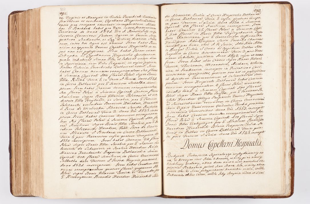 Zdjęcie nr 394 dla obiektu archiwalnego: Visitatio ecclesiarum parochialium, praebendarum, capellarum, hospitalium atque confraternitatum, nec non beneficiorum in decanatibus Oswiecimensis et Zathoriensis, archidiaconatus et officialatus Cracoviensis existentium per R.D. Franciscum Lanckoroński, canonicum cathedralem Cracoviensem, visitatorem delegatum a.D. 1747 et 1748 expedita