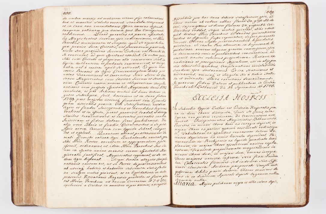 Zdjęcie nr 392 dla obiektu archiwalnego: Visitatio ecclesiarum parochialium, praebendarum, capellarum, hospitalium atque confraternitatum, nec non beneficiorum in decanatibus Oswiecimensis et Zathoriensis, archidiaconatus et officialatus Cracoviensis existentium per R.D. Franciscum Lanckoroński, canonicum cathedralem Cracoviensem, visitatorem delegatum a.D. 1747 et 1748 expedita