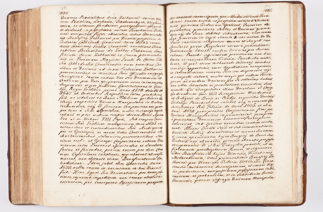 Zdjęcie nr 390 dla obiektu archiwalnego: Visitatio ecclesiarum parochialium, praebendarum, capellarum, hospitalium atque confraternitatum, nec non beneficiorum in decanatibus Oswiecimensis et Zathoriensis, archidiaconatus et officialatus Cracoviensis existentium per R.D. Franciscum Lanckoroński, canonicum cathedralem Cracoviensem, visitatorem delegatum a.D. 1747 et 1748 expedita