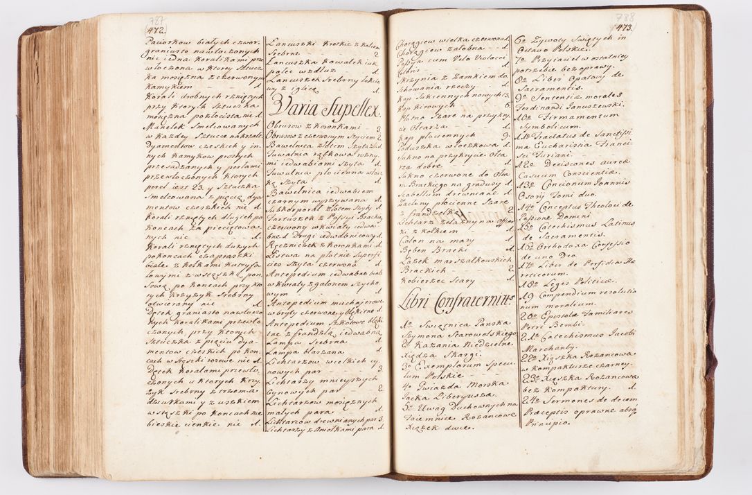 Zdjęcie nr 384 dla obiektu archiwalnego: Visitatio ecclesiarum parochialium, praebendarum, capellarum, hospitalium atque confraternitatum, nec non beneficiorum in decanatibus Oswiecimensis et Zathoriensis, archidiaconatus et officialatus Cracoviensis existentium per R.D. Franciscum Lanckoroński, canonicum cathedralem Cracoviensem, visitatorem delegatum a.D. 1747 et 1748 expedita