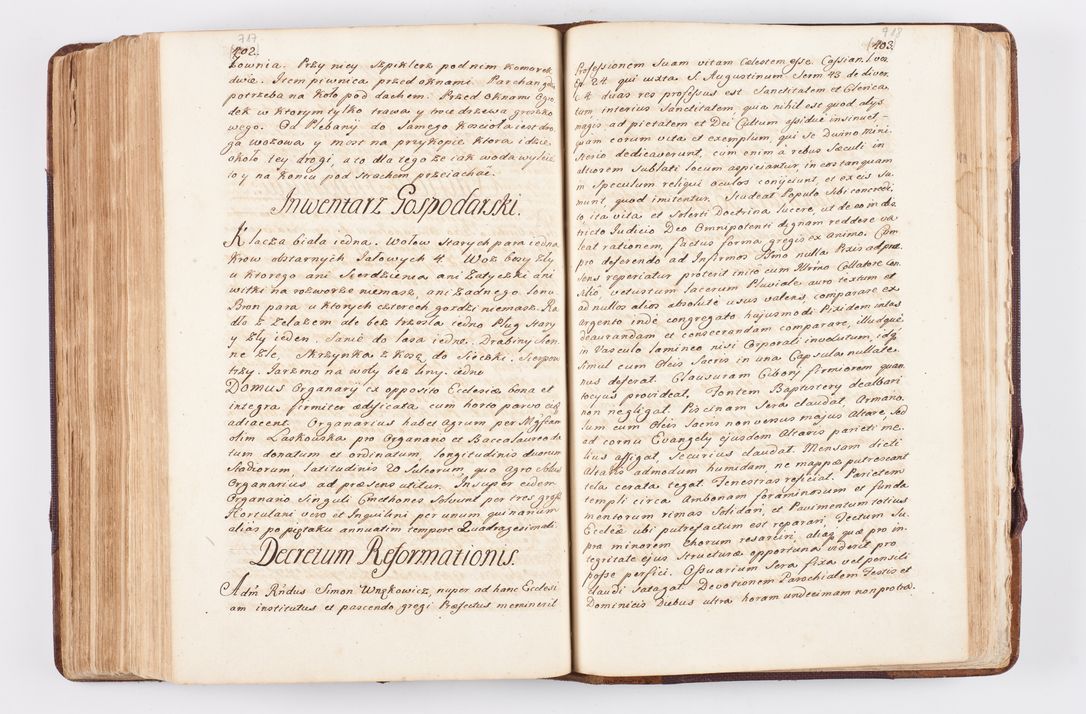 Zdjęcie nr 349 dla obiektu archiwalnego: Visitatio ecclesiarum parochialium, praebendarum, capellarum, hospitalium atque confraternitatum, nec non beneficiorum in decanatibus Oswiecimensis et Zathoriensis, archidiaconatus et officialatus Cracoviensis existentium per R.D. Franciscum Lanckoroński, canonicum cathedralem Cracoviensem, visitatorem delegatum a.D. 1747 et 1748 expedita