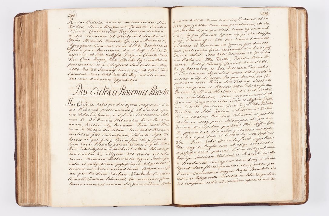Zdjęcie nr 347 dla obiektu archiwalnego: Visitatio ecclesiarum parochialium, praebendarum, capellarum, hospitalium atque confraternitatum, nec non beneficiorum in decanatibus Oswiecimensis et Zathoriensis, archidiaconatus et officialatus Cracoviensis existentium per R.D. Franciscum Lanckoroński, canonicum cathedralem Cracoviensem, visitatorem delegatum a.D. 1747 et 1748 expedita