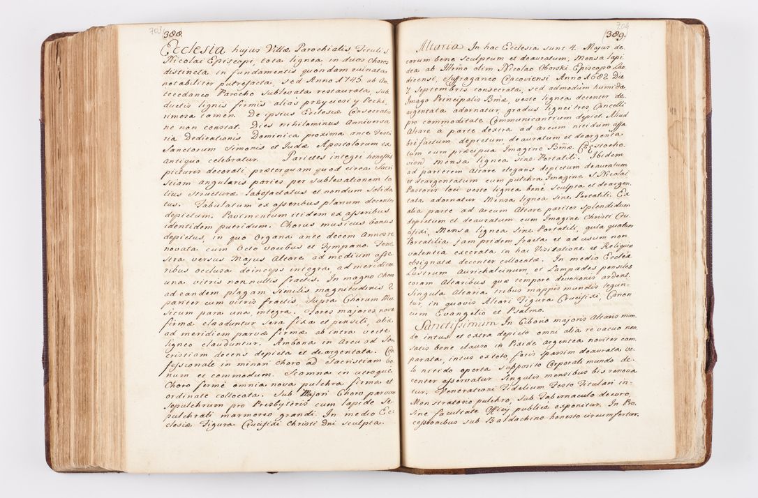 Zdjęcie nr 343 dla obiektu archiwalnego: Visitatio ecclesiarum parochialium, praebendarum, capellarum, hospitalium atque confraternitatum, nec non beneficiorum in decanatibus Oswiecimensis et Zathoriensis, archidiaconatus et officialatus Cracoviensis existentium per R.D. Franciscum Lanckoroński, canonicum cathedralem Cracoviensem, visitatorem delegatum a.D. 1747 et 1748 expedita