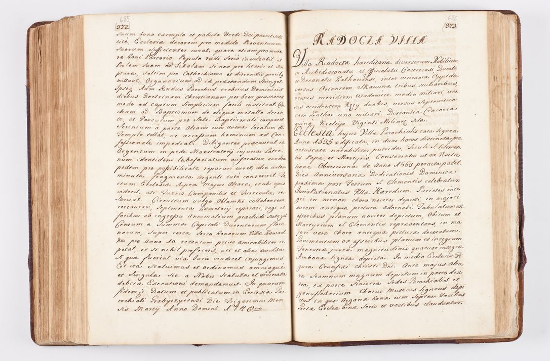 Zdjęcie nr 333 dla obiektu archiwalnego: Visitatio ecclesiarum parochialium, praebendarum, capellarum, hospitalium atque confraternitatum, nec non beneficiorum in decanatibus Oswiecimensis et Zathoriensis, archidiaconatus et officialatus Cracoviensis existentium per R.D. Franciscum Lanckoroński, canonicum cathedralem Cracoviensem, visitatorem delegatum a.D. 1747 et 1748 expedita