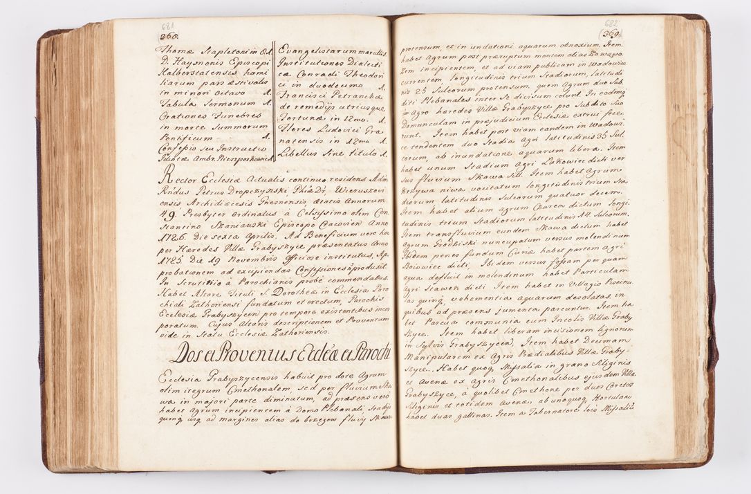 Zdjęcie nr 331 dla obiektu archiwalnego: Visitatio ecclesiarum parochialium, praebendarum, capellarum, hospitalium atque confraternitatum, nec non beneficiorum in decanatibus Oswiecimensis et Zathoriensis, archidiaconatus et officialatus Cracoviensis existentium per R.D. Franciscum Lanckoroński, canonicum cathedralem Cracoviensem, visitatorem delegatum a.D. 1747 et 1748 expedita