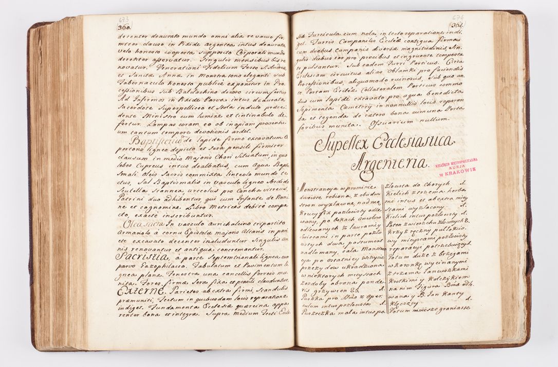 Zdjęcie nr 327 dla obiektu archiwalnego: Visitatio ecclesiarum parochialium, praebendarum, capellarum, hospitalium atque confraternitatum, nec non beneficiorum in decanatibus Oswiecimensis et Zathoriensis, archidiaconatus et officialatus Cracoviensis existentium per R.D. Franciscum Lanckoroński, canonicum cathedralem Cracoviensem, visitatorem delegatum a.D. 1747 et 1748 expedita