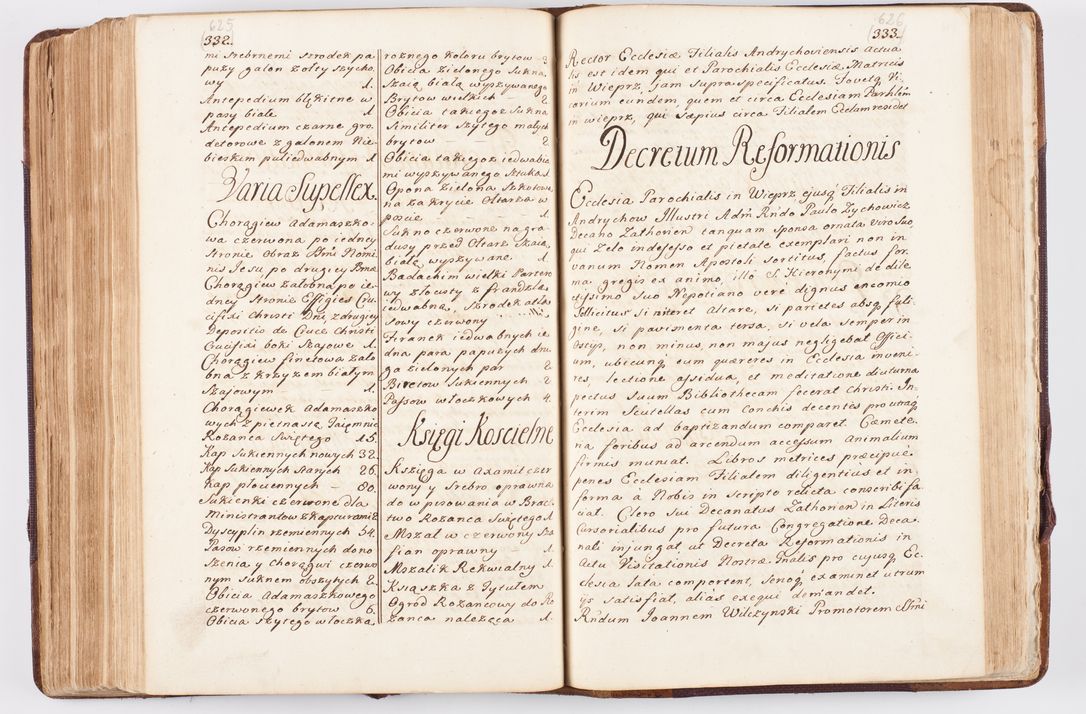 Zdjęcie nr 311 dla obiektu archiwalnego: Visitatio ecclesiarum parochialium, praebendarum, capellarum, hospitalium atque confraternitatum, nec non beneficiorum in decanatibus Oswiecimensis et Zathoriensis, archidiaconatus et officialatus Cracoviensis existentium per R.D. Franciscum Lanckoroński, canonicum cathedralem Cracoviensem, visitatorem delegatum a.D. 1747 et 1748 expedita