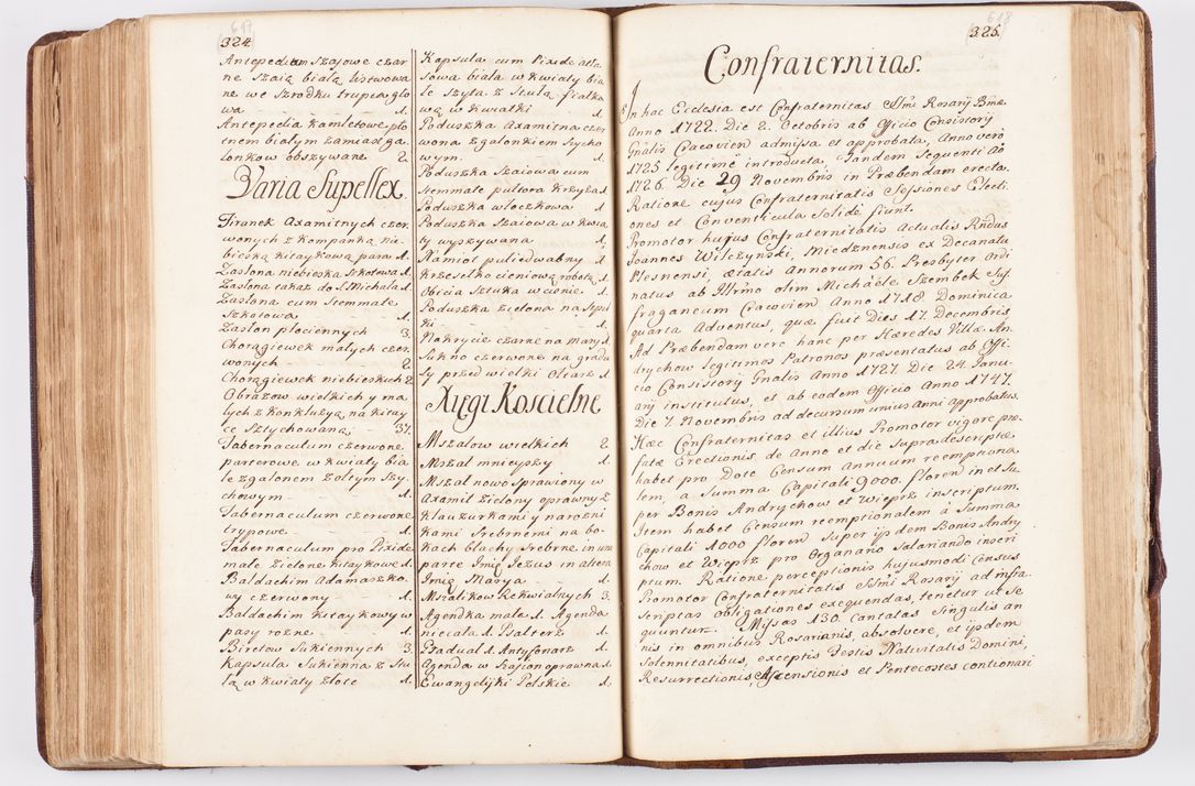 Zdjęcie nr 307 dla obiektu archiwalnego: Visitatio ecclesiarum parochialium, praebendarum, capellarum, hospitalium atque confraternitatum, nec non beneficiorum in decanatibus Oswiecimensis et Zathoriensis, archidiaconatus et officialatus Cracoviensis existentium per R.D. Franciscum Lanckoroński, canonicum cathedralem Cracoviensem, visitatorem delegatum a.D. 1747 et 1748 expedita