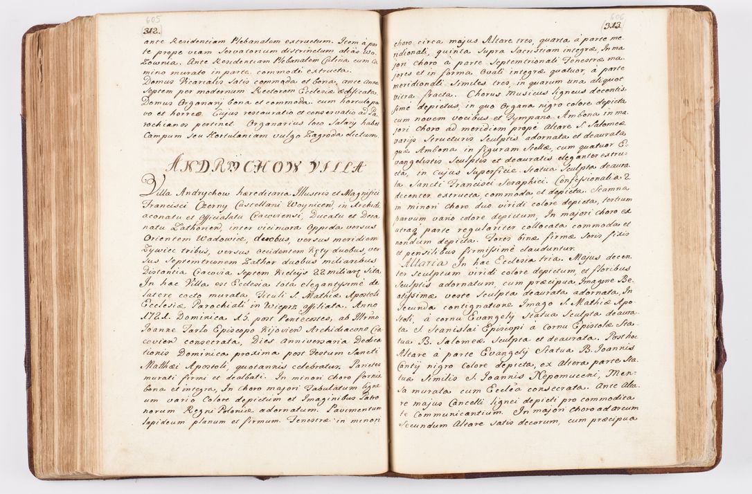 Zdjęcie nr 301 dla obiektu archiwalnego: Visitatio ecclesiarum parochialium, praebendarum, capellarum, hospitalium atque confraternitatum, nec non beneficiorum in decanatibus Oswiecimensis et Zathoriensis, archidiaconatus et officialatus Cracoviensis existentium per R.D. Franciscum Lanckoroński, canonicum cathedralem Cracoviensem, visitatorem delegatum a.D. 1747 et 1748 expedita