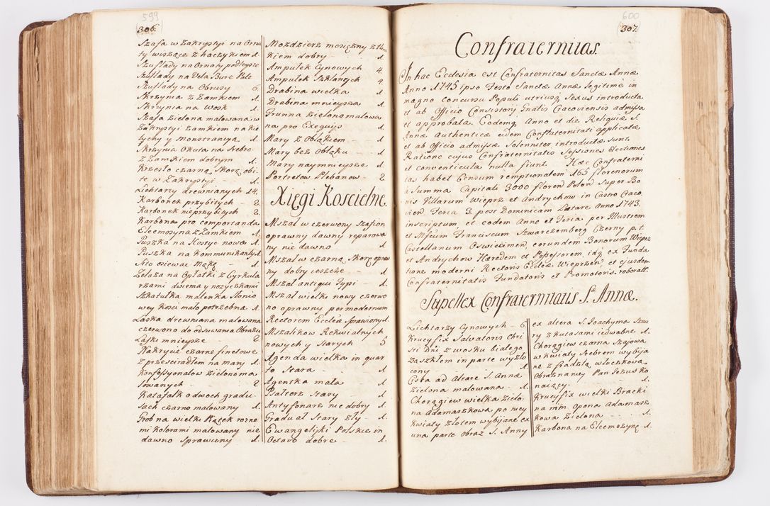 Zdjęcie nr 298 dla obiektu archiwalnego: Visitatio ecclesiarum parochialium, praebendarum, capellarum, hospitalium atque confraternitatum, nec non beneficiorum in decanatibus Oswiecimensis et Zathoriensis, archidiaconatus et officialatus Cracoviensis existentium per R.D. Franciscum Lanckoroński, canonicum cathedralem Cracoviensem, visitatorem delegatum a.D. 1747 et 1748 expedita
