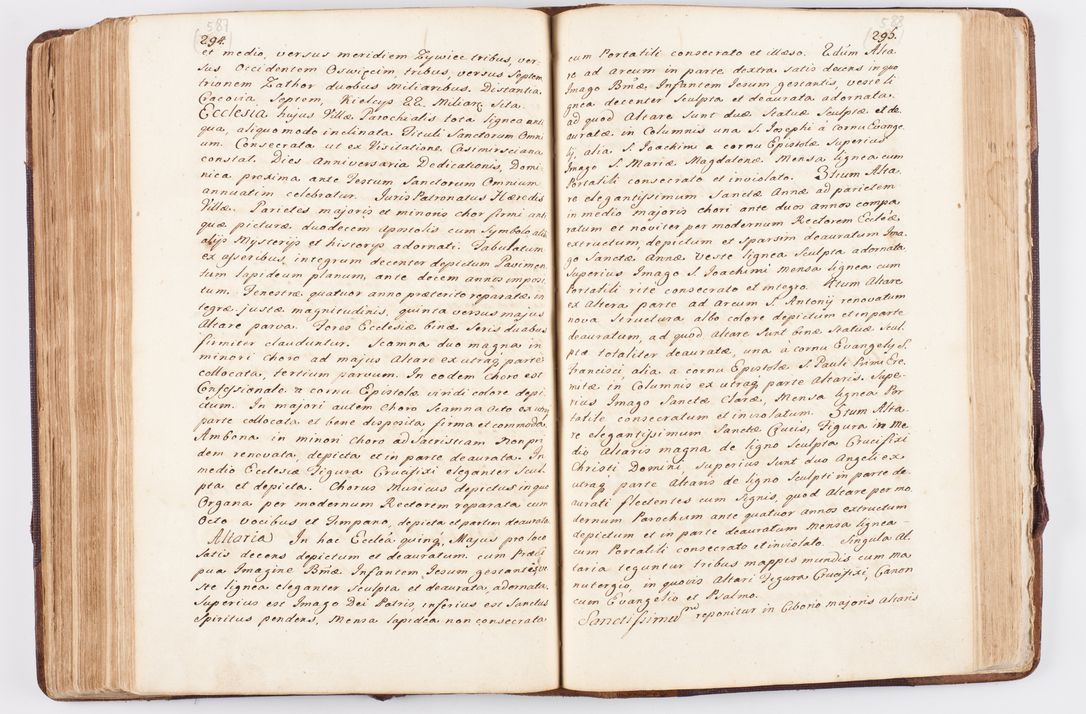 Zdjęcie nr 292 dla obiektu archiwalnego: Visitatio ecclesiarum parochialium, praebendarum, capellarum, hospitalium atque confraternitatum, nec non beneficiorum in decanatibus Oswiecimensis et Zathoriensis, archidiaconatus et officialatus Cracoviensis existentium per R.D. Franciscum Lanckoroński, canonicum cathedralem Cracoviensem, visitatorem delegatum a.D. 1747 et 1748 expedita