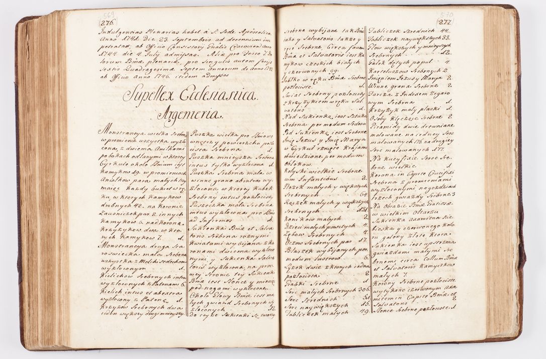 Zdjęcie nr 283 dla obiektu archiwalnego: Visitatio ecclesiarum parochialium, praebendarum, capellarum, hospitalium atque confraternitatum, nec non beneficiorum in decanatibus Oswiecimensis et Zathoriensis, archidiaconatus et officialatus Cracoviensis existentium per R.D. Franciscum Lanckoroński, canonicum cathedralem Cracoviensem, visitatorem delegatum a.D. 1747 et 1748 expedita