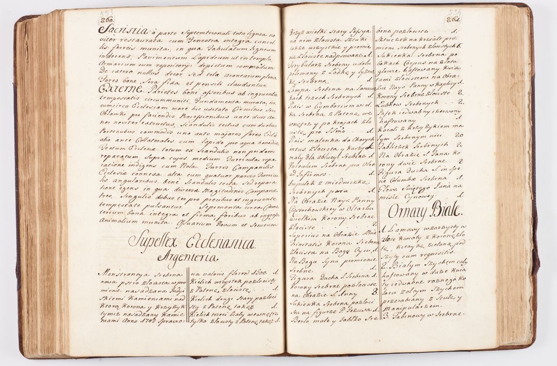Zdjęcie nr 275 dla obiektu archiwalnego: Visitatio ecclesiarum parochialium, praebendarum, capellarum, hospitalium atque confraternitatum, nec non beneficiorum in decanatibus Oswiecimensis et Zathoriensis, archidiaconatus et officialatus Cracoviensis existentium per R.D. Franciscum Lanckoroński, canonicum cathedralem Cracoviensem, visitatorem delegatum a.D. 1747 et 1748 expedita