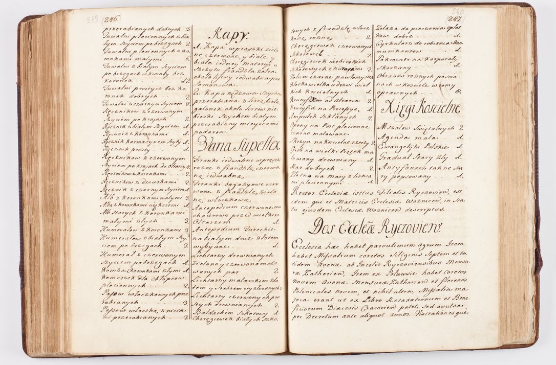 Zdjęcie nr 268 dla obiektu archiwalnego: Visitatio ecclesiarum parochialium, praebendarum, capellarum, hospitalium atque confraternitatum, nec non beneficiorum in decanatibus Oswiecimensis et Zathoriensis, archidiaconatus et officialatus Cracoviensis existentium per R.D. Franciscum Lanckoroński, canonicum cathedralem Cracoviensem, visitatorem delegatum a.D. 1747 et 1748 expedita