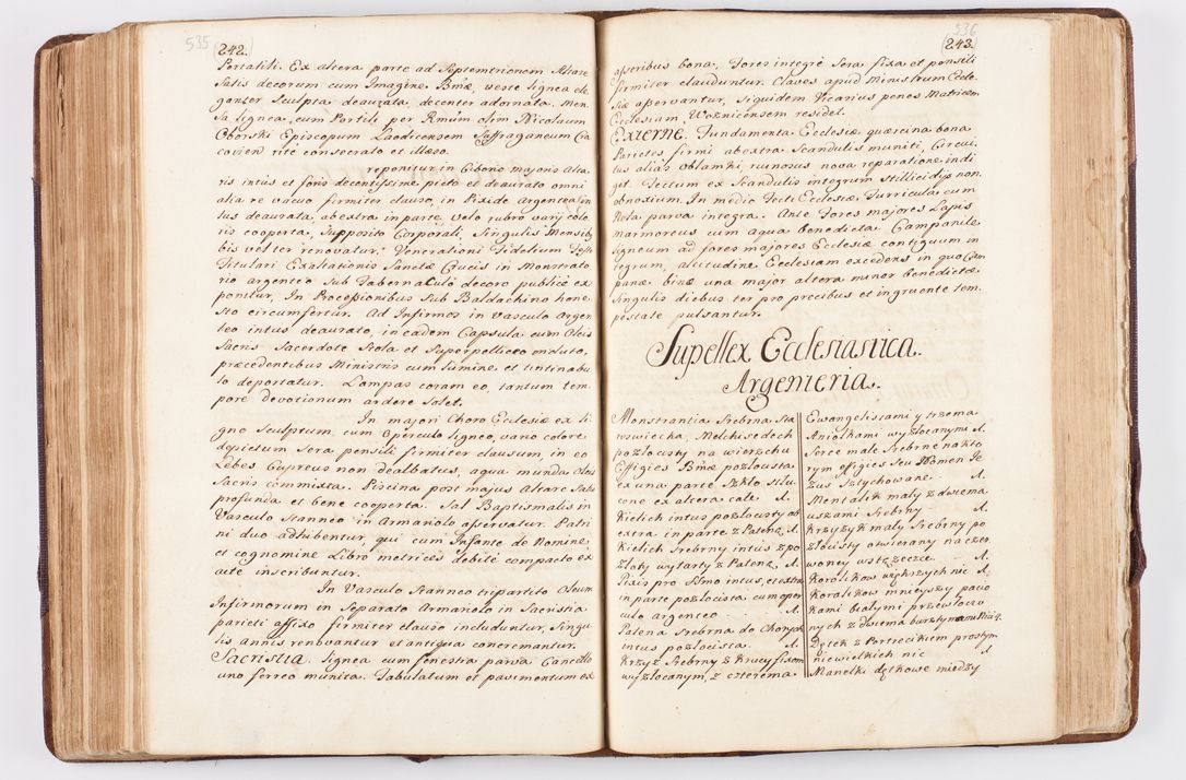 Zdjęcie nr 266 dla obiektu archiwalnego: Visitatio ecclesiarum parochialium, praebendarum, capellarum, hospitalium atque confraternitatum, nec non beneficiorum in decanatibus Oswiecimensis et Zathoriensis, archidiaconatus et officialatus Cracoviensis existentium per R.D. Franciscum Lanckoroński, canonicum cathedralem Cracoviensem, visitatorem delegatum a.D. 1747 et 1748 expedita