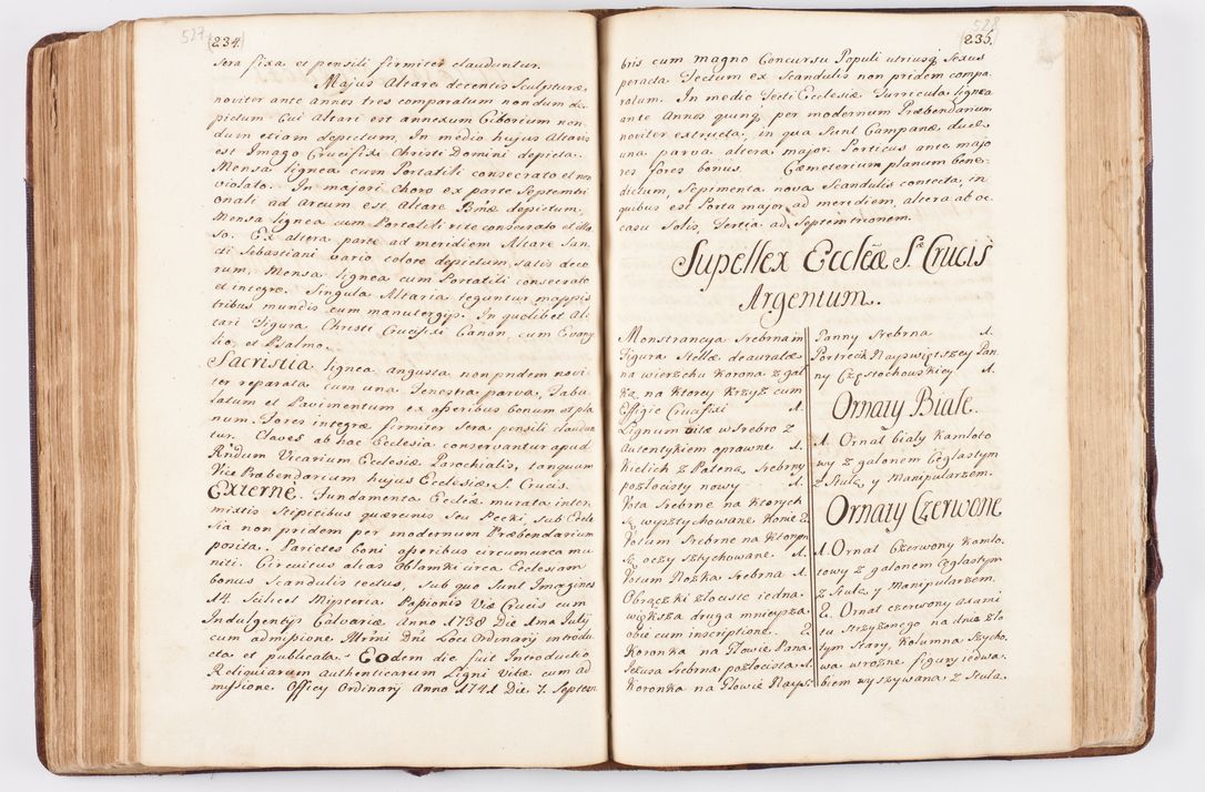 Zdjęcie nr 262 dla obiektu archiwalnego: Visitatio ecclesiarum parochialium, praebendarum, capellarum, hospitalium atque confraternitatum, nec non beneficiorum in decanatibus Oswiecimensis et Zathoriensis, archidiaconatus et officialatus Cracoviensis existentium per R.D. Franciscum Lanckoroński, canonicum cathedralem Cracoviensem, visitatorem delegatum a.D. 1747 et 1748 expedita