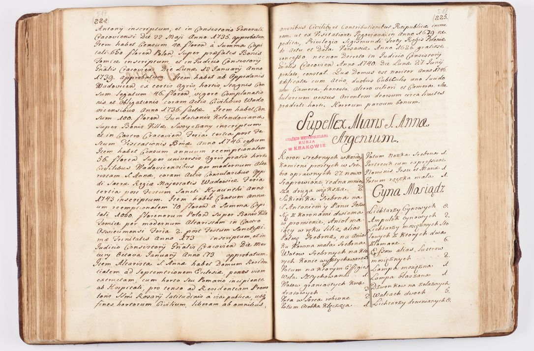 Zdjęcie nr 257 dla obiektu archiwalnego: Visitatio ecclesiarum parochialium, praebendarum, capellarum, hospitalium atque confraternitatum, nec non beneficiorum in decanatibus Oswiecimensis et Zathoriensis, archidiaconatus et officialatus Cracoviensis existentium per R.D. Franciscum Lanckoroński, canonicum cathedralem Cracoviensem, visitatorem delegatum a.D. 1747 et 1748 expedita