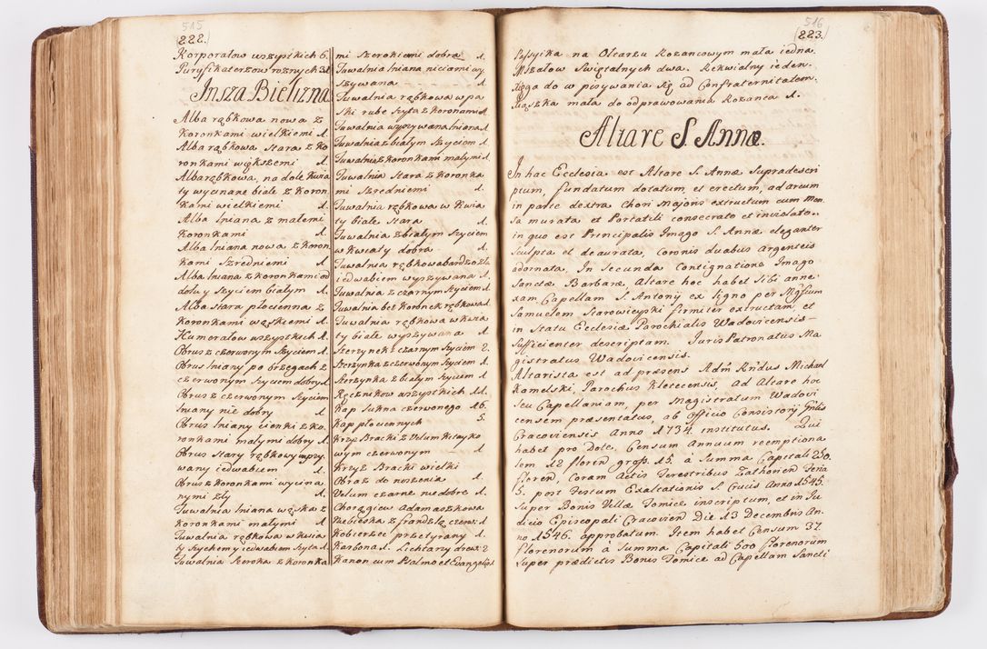 Zdjęcie nr 256 dla obiektu archiwalnego: Visitatio ecclesiarum parochialium, praebendarum, capellarum, hospitalium atque confraternitatum, nec non beneficiorum in decanatibus Oswiecimensis et Zathoriensis, archidiaconatus et officialatus Cracoviensis existentium per R.D. Franciscum Lanckoroński, canonicum cathedralem Cracoviensem, visitatorem delegatum a.D. 1747 et 1748 expedita