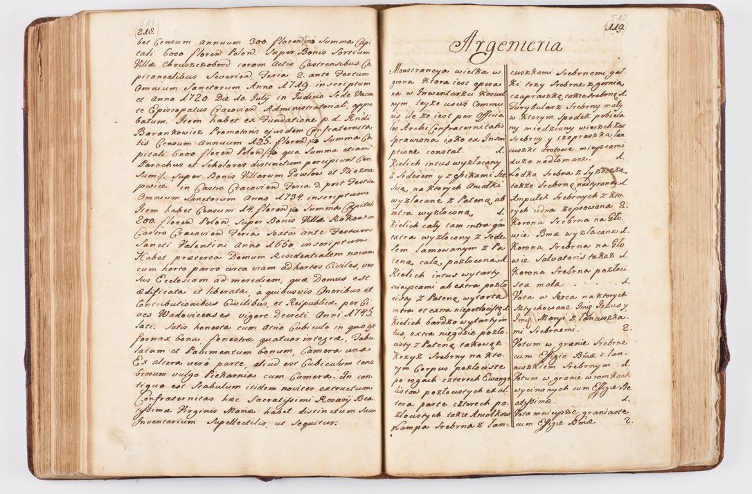 Zdjęcie nr 254 dla obiektu archiwalnego: Visitatio ecclesiarum parochialium, praebendarum, capellarum, hospitalium atque confraternitatum, nec non beneficiorum in decanatibus Oswiecimensis et Zathoriensis, archidiaconatus et officialatus Cracoviensis existentium per R.D. Franciscum Lanckoroński, canonicum cathedralem Cracoviensem, visitatorem delegatum a.D. 1747 et 1748 expedita