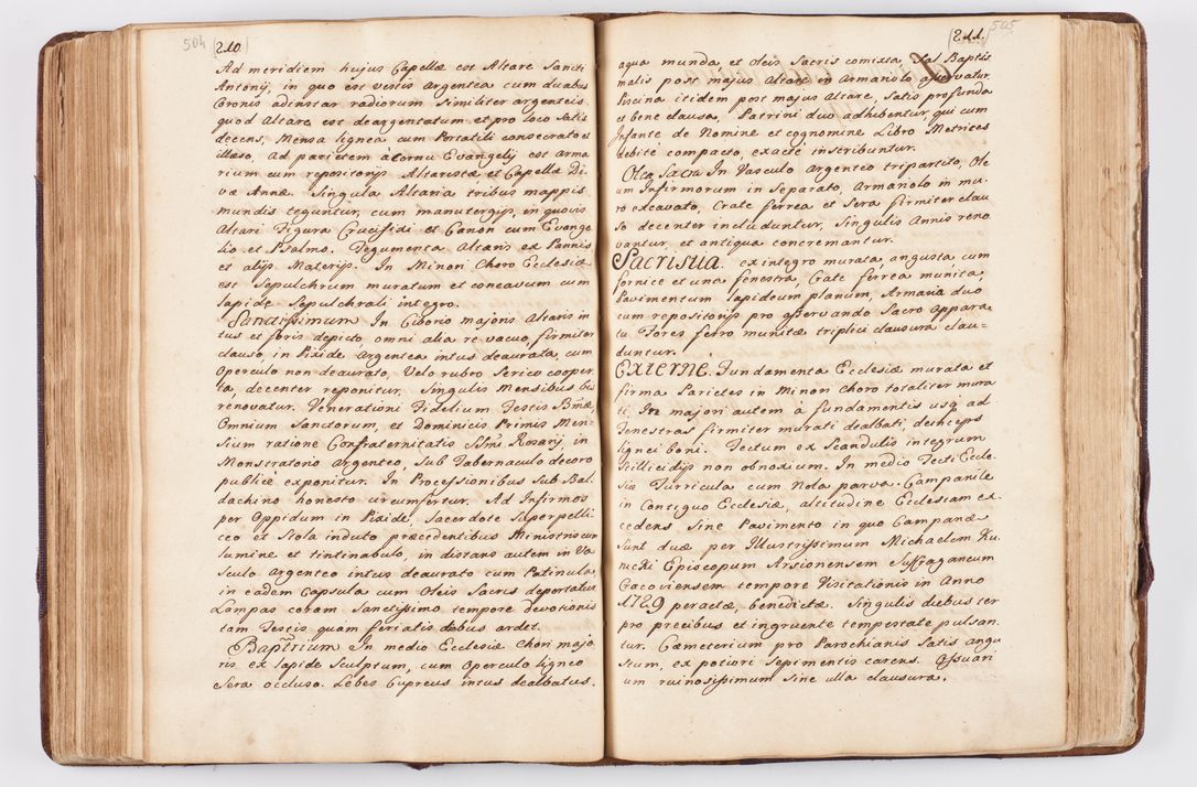 Zdjęcie nr 250 dla obiektu archiwalnego: Visitatio ecclesiarum parochialium, praebendarum, capellarum, hospitalium atque confraternitatum, nec non beneficiorum in decanatibus Oswiecimensis et Zathoriensis, archidiaconatus et officialatus Cracoviensis existentium per R.D. Franciscum Lanckoroński, canonicum cathedralem Cracoviensem, visitatorem delegatum a.D. 1747 et 1748 expedita