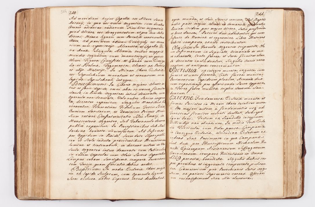Zdjęcie nr 249 dla obiektu archiwalnego: Visitatio ecclesiarum parochialium, praebendarum, capellarum, hospitalium atque confraternitatum, nec non beneficiorum in decanatibus Oswiecimensis et Zathoriensis, archidiaconatus et officialatus Cracoviensis existentium per R.D. Franciscum Lanckoroński, canonicum cathedralem Cracoviensem, visitatorem delegatum a.D. 1747 et 1748 expedita