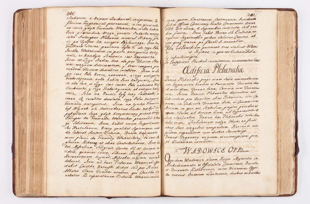 Zdjęcie nr 247 dla obiektu archiwalnego: Visitatio ecclesiarum parochialium, praebendarum, capellarum, hospitalium atque confraternitatum, nec non beneficiorum in decanatibus Oswiecimensis et Zathoriensis, archidiaconatus et officialatus Cracoviensis existentium per R.D. Franciscum Lanckoroński, canonicum cathedralem Cracoviensem, visitatorem delegatum a.D. 1747 et 1748 expedita