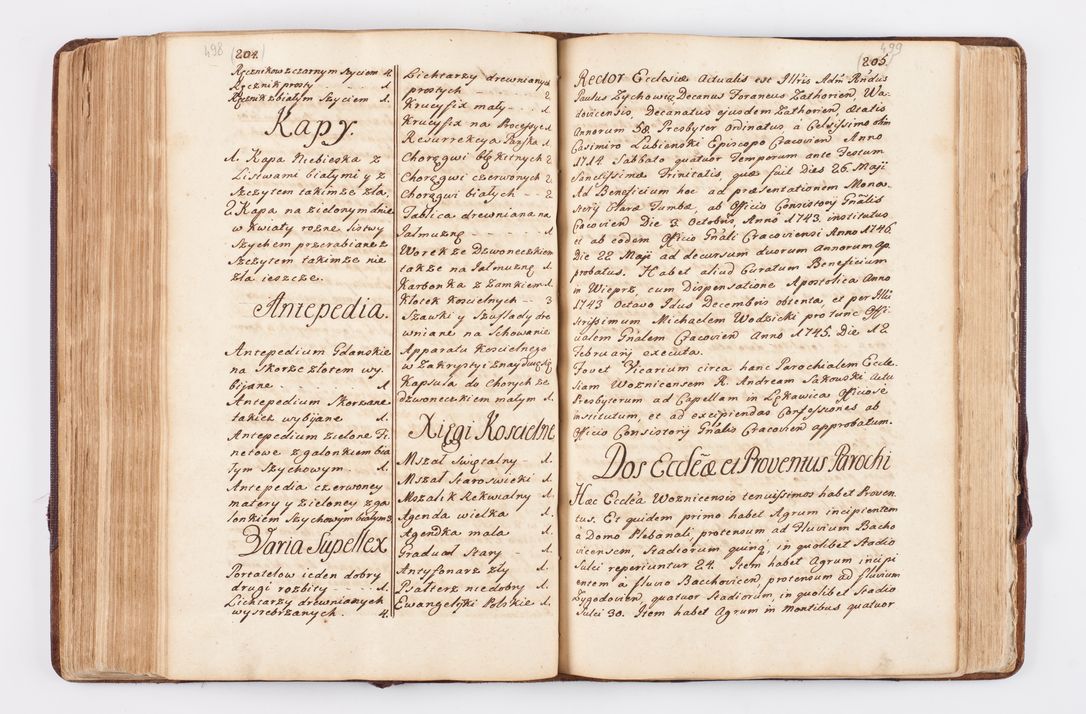 Zdjęcie nr 246 dla obiektu archiwalnego: Visitatio ecclesiarum parochialium, praebendarum, capellarum, hospitalium atque confraternitatum, nec non beneficiorum in decanatibus Oswiecimensis et Zathoriensis, archidiaconatus et officialatus Cracoviensis existentium per R.D. Franciscum Lanckoroński, canonicum cathedralem Cracoviensem, visitatorem delegatum a.D. 1747 et 1748 expedita