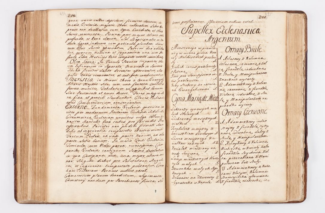 Zdjęcie nr 244 dla obiektu archiwalnego: Visitatio ecclesiarum parochialium, praebendarum, capellarum, hospitalium atque confraternitatum, nec non beneficiorum in decanatibus Oswiecimensis et Zathoriensis, archidiaconatus et officialatus Cracoviensis existentium per R.D. Franciscum Lanckoroński, canonicum cathedralem Cracoviensem, visitatorem delegatum a.D. 1747 et 1748 expedita