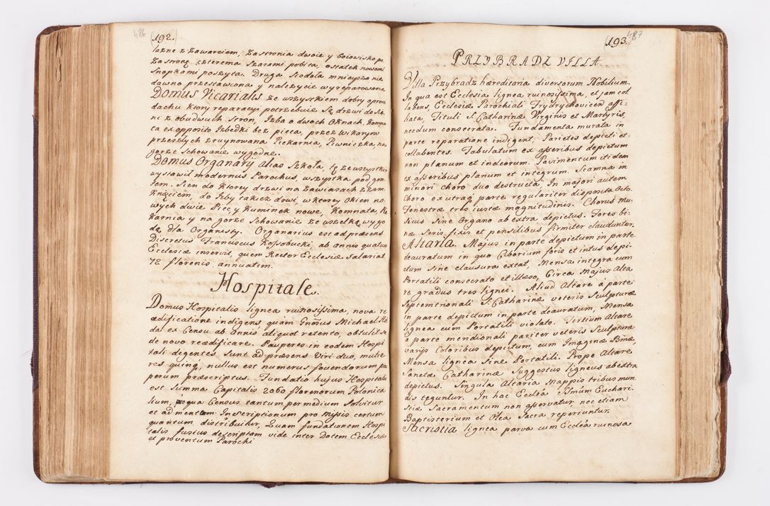 Zdjęcie nr 240 dla obiektu archiwalnego: Visitatio ecclesiarum parochialium, praebendarum, capellarum, hospitalium atque confraternitatum, nec non beneficiorum in decanatibus Oswiecimensis et Zathoriensis, archidiaconatus et officialatus Cracoviensis existentium per R.D. Franciscum Lanckoroński, canonicum cathedralem Cracoviensem, visitatorem delegatum a.D. 1747 et 1748 expedita