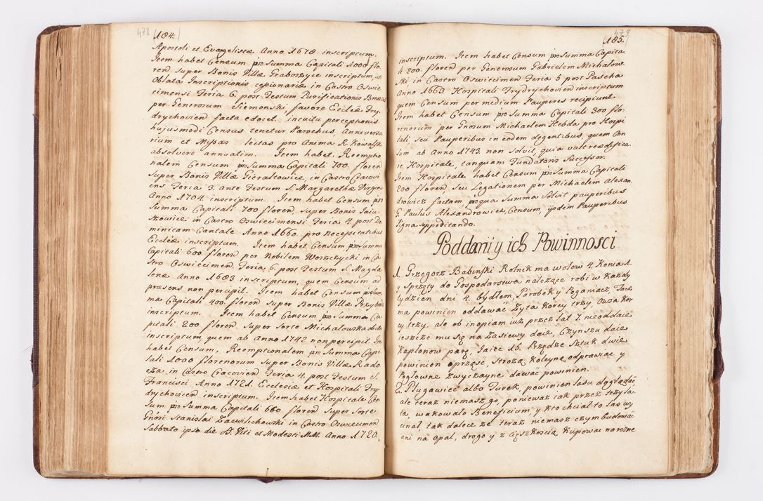 Zdjęcie nr 236 dla obiektu archiwalnego: Visitatio ecclesiarum parochialium, praebendarum, capellarum, hospitalium atque confraternitatum, nec non beneficiorum in decanatibus Oswiecimensis et Zathoriensis, archidiaconatus et officialatus Cracoviensis existentium per R.D. Franciscum Lanckoroński, canonicum cathedralem Cracoviensem, visitatorem delegatum a.D. 1747 et 1748 expedita