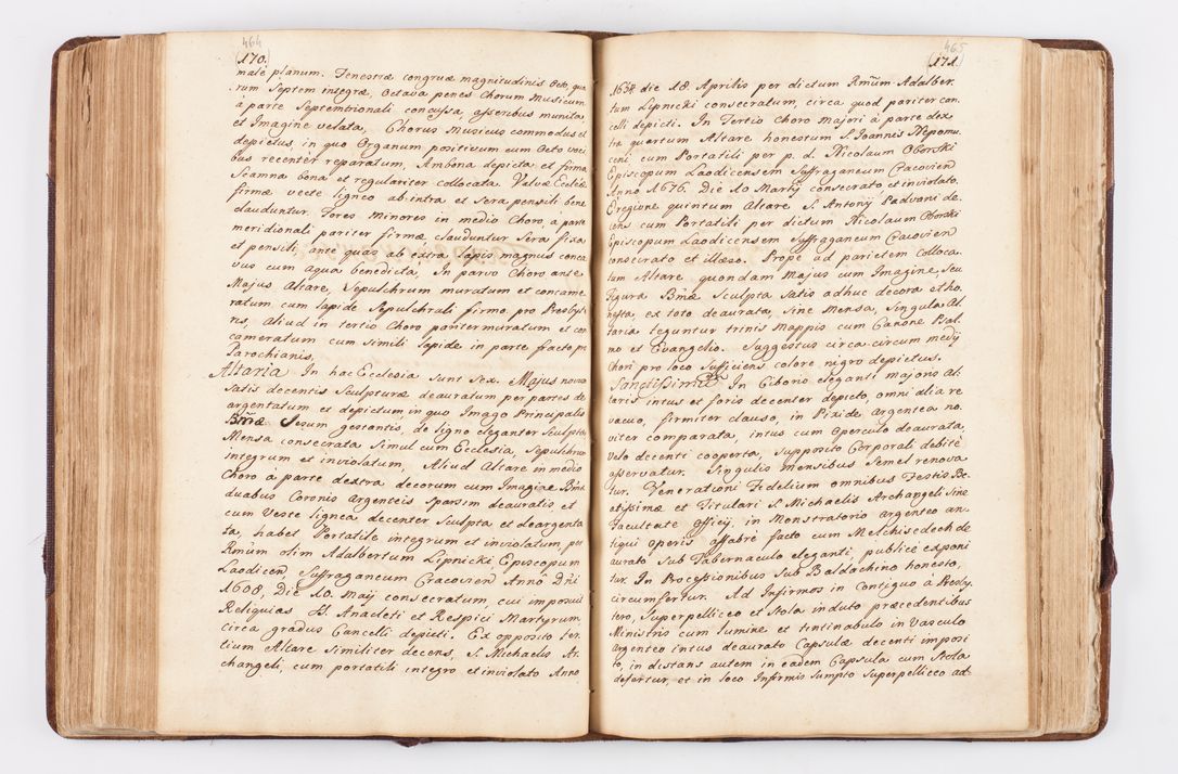 Zdjęcie nr 229 dla obiektu archiwalnego: Visitatio ecclesiarum parochialium, praebendarum, capellarum, hospitalium atque confraternitatum, nec non beneficiorum in decanatibus Oswiecimensis et Zathoriensis, archidiaconatus et officialatus Cracoviensis existentium per R.D. Franciscum Lanckoroński, canonicum cathedralem Cracoviensem, visitatorem delegatum a.D. 1747 et 1748 expedita