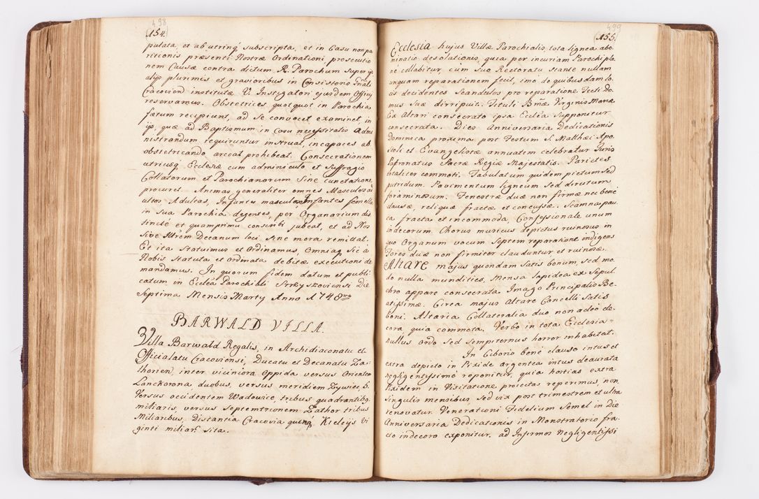 Zdjęcie nr 221 dla obiektu archiwalnego: Visitatio ecclesiarum parochialium, praebendarum, capellarum, hospitalium atque confraternitatum, nec non beneficiorum in decanatibus Oswiecimensis et Zathoriensis, archidiaconatus et officialatus Cracoviensis existentium per R.D. Franciscum Lanckoroński, canonicum cathedralem Cracoviensem, visitatorem delegatum a.D. 1747 et 1748 expedita