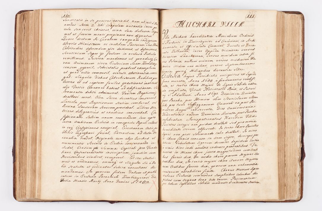 Zdjęcie nr 198 dla obiektu archiwalnego: Visitatio ecclesiarum parochialium, praebendarum, capellarum, hospitalium atque confraternitatum, nec non beneficiorum in decanatibus Oswiecimensis et Zathoriensis, archidiaconatus et officialatus Cracoviensis existentium per R.D. Franciscum Lanckoroński, canonicum cathedralem Cracoviensem, visitatorem delegatum a.D. 1747 et 1748 expedita