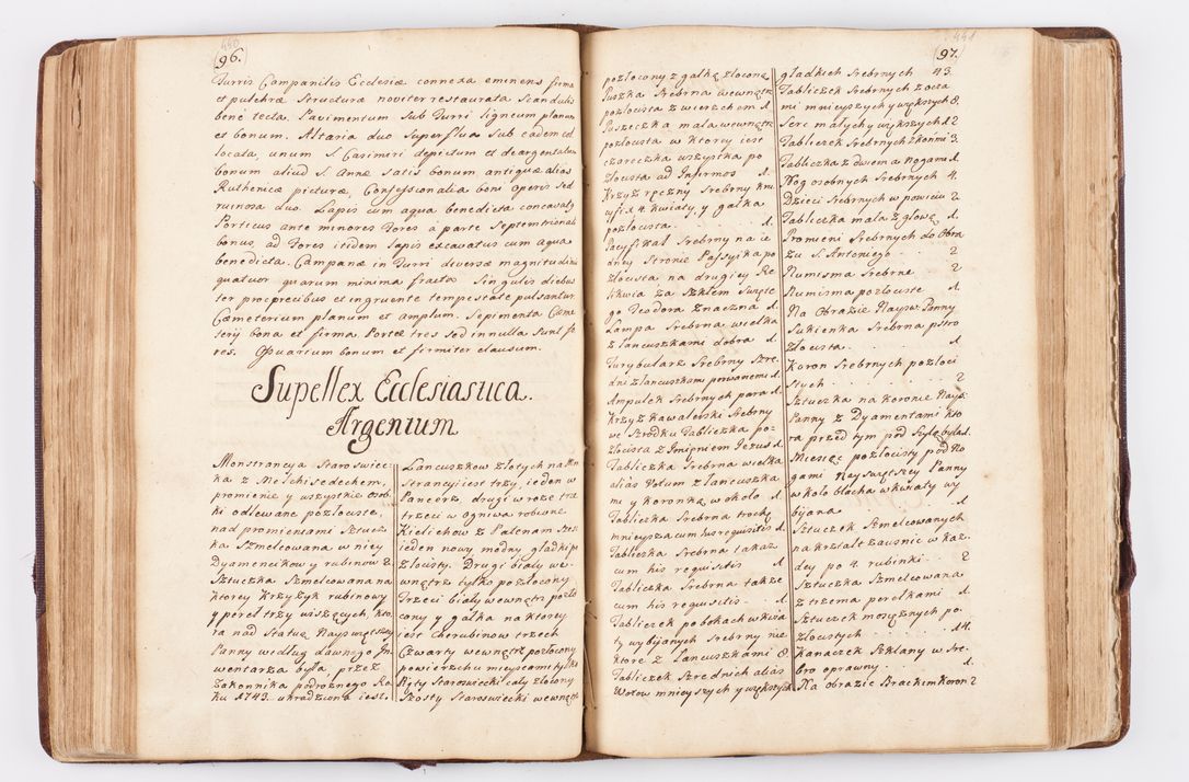 Zdjęcie nr 190 dla obiektu archiwalnego: Visitatio ecclesiarum parochialium, praebendarum, capellarum, hospitalium atque confraternitatum, nec non beneficiorum in decanatibus Oswiecimensis et Zathoriensis, archidiaconatus et officialatus Cracoviensis existentium per R.D. Franciscum Lanckoroński, canonicum cathedralem Cracoviensem, visitatorem delegatum a.D. 1747 et 1748 expedita