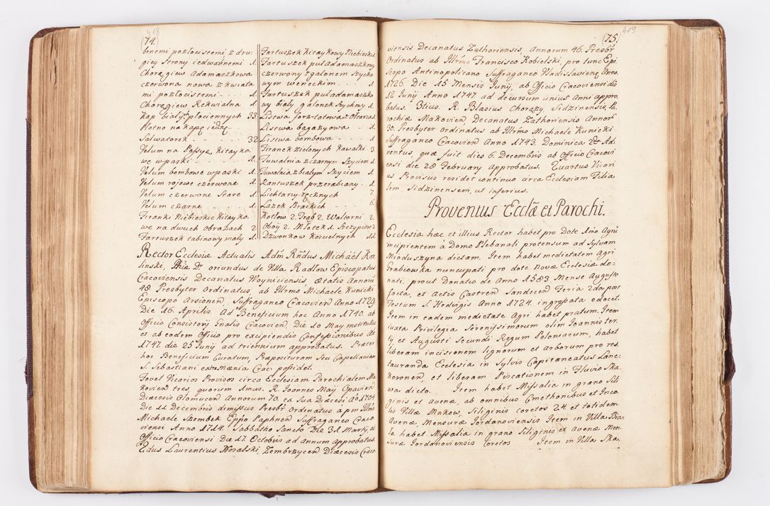 Zdjęcie nr 179 dla obiektu archiwalnego: Visitatio ecclesiarum parochialium, praebendarum, capellarum, hospitalium atque confraternitatum, nec non beneficiorum in decanatibus Oswiecimensis et Zathoriensis, archidiaconatus et officialatus Cracoviensis existentium per R.D. Franciscum Lanckoroński, canonicum cathedralem Cracoviensem, visitatorem delegatum a.D. 1747 et 1748 expedita