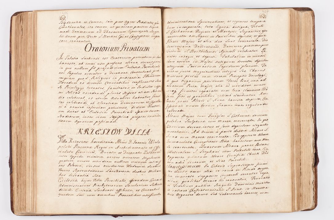 Zdjęcie nr 173 dla obiektu archiwalnego: Visitatio ecclesiarum parochialium, praebendarum, capellarum, hospitalium atque confraternitatum, nec non beneficiorum in decanatibus Oswiecimensis et Zathoriensis, archidiaconatus et officialatus Cracoviensis existentium per R.D. Franciscum Lanckoroński, canonicum cathedralem Cracoviensem, visitatorem delegatum a.D. 1747 et 1748 expedita