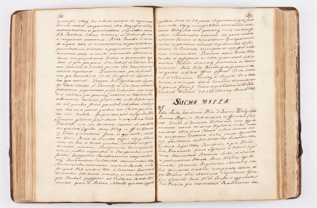Zdjęcie nr 171 dla obiektu archiwalnego: Visitatio ecclesiarum parochialium, praebendarum, capellarum, hospitalium atque confraternitatum, nec non beneficiorum in decanatibus Oswiecimensis et Zathoriensis, archidiaconatus et officialatus Cracoviensis existentium per R.D. Franciscum Lanckoroński, canonicum cathedralem Cracoviensem, visitatorem delegatum a.D. 1747 et 1748 expedita