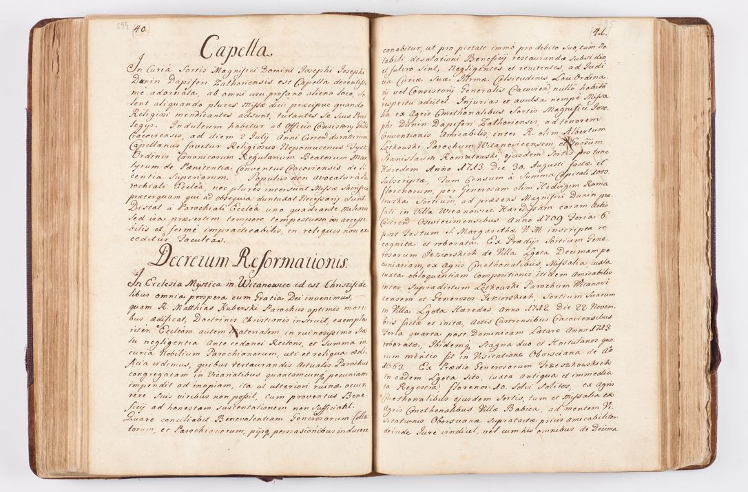 Zdjęcie nr 161 dla obiektu archiwalnego: Visitatio ecclesiarum parochialium, praebendarum, capellarum, hospitalium atque confraternitatum, nec non beneficiorum in decanatibus Oswiecimensis et Zathoriensis, archidiaconatus et officialatus Cracoviensis existentium per R.D. Franciscum Lanckoroński, canonicum cathedralem Cracoviensem, visitatorem delegatum a.D. 1747 et 1748 expedita