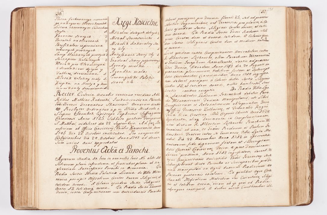 Zdjęcie nr 159 dla obiektu archiwalnego: Visitatio ecclesiarum parochialium, praebendarum, capellarum, hospitalium atque confraternitatum, nec non beneficiorum in decanatibus Oswiecimensis et Zathoriensis, archidiaconatus et officialatus Cracoviensis existentium per R.D. Franciscum Lanckoroński, canonicum cathedralem Cracoviensem, visitatorem delegatum a.D. 1747 et 1748 expedita