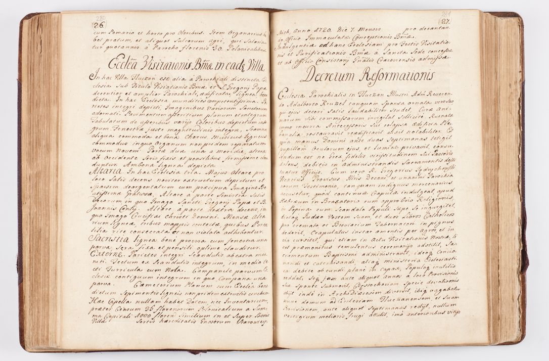 Zdjęcie nr 154 dla obiektu archiwalnego: Visitatio ecclesiarum parochialium, praebendarum, capellarum, hospitalium atque confraternitatum, nec non beneficiorum in decanatibus Oswiecimensis et Zathoriensis, archidiaconatus et officialatus Cracoviensis existentium per R.D. Franciscum Lanckoroński, canonicum cathedralem Cracoviensem, visitatorem delegatum a.D. 1747 et 1748 expedita