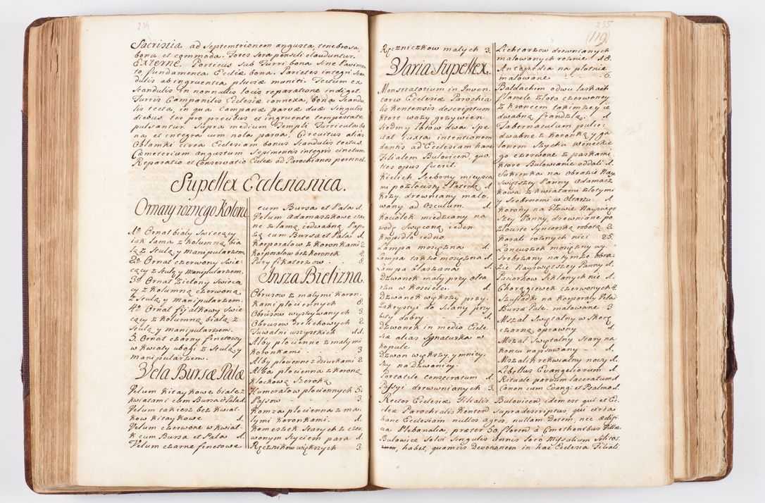 Zdjęcie nr 131 dla obiektu archiwalnego: Visitatio ecclesiarum parochialium, praebendarum, capellarum, hospitalium atque confraternitatum, nec non beneficiorum in decanatibus Oswiecimensis et Zathoriensis, archidiaconatus et officialatus Cracoviensis existentium per R.D. Franciscum Lanckoroński, canonicum cathedralem Cracoviensem, visitatorem delegatum a.D. 1747 et 1748 expedita