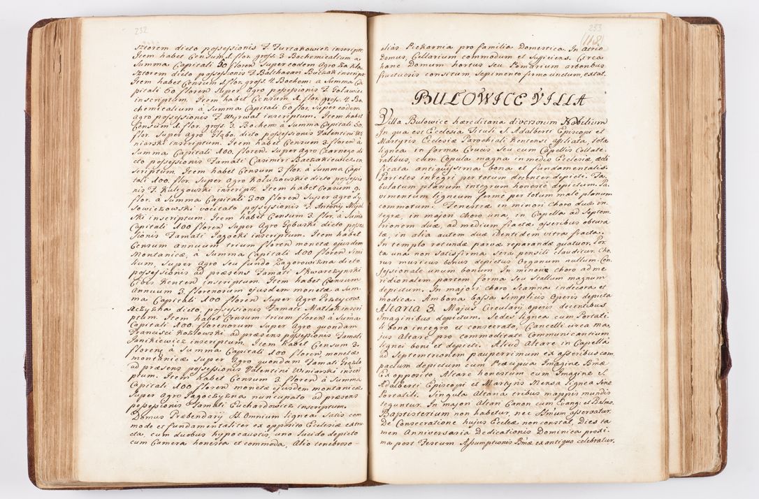 Zdjęcie nr 130 dla obiektu archiwalnego: Visitatio ecclesiarum parochialium, praebendarum, capellarum, hospitalium atque confraternitatum, nec non beneficiorum in decanatibus Oswiecimensis et Zathoriensis, archidiaconatus et officialatus Cracoviensis existentium per R.D. Franciscum Lanckoroński, canonicum cathedralem Cracoviensem, visitatorem delegatum a.D. 1747 et 1748 expedita
